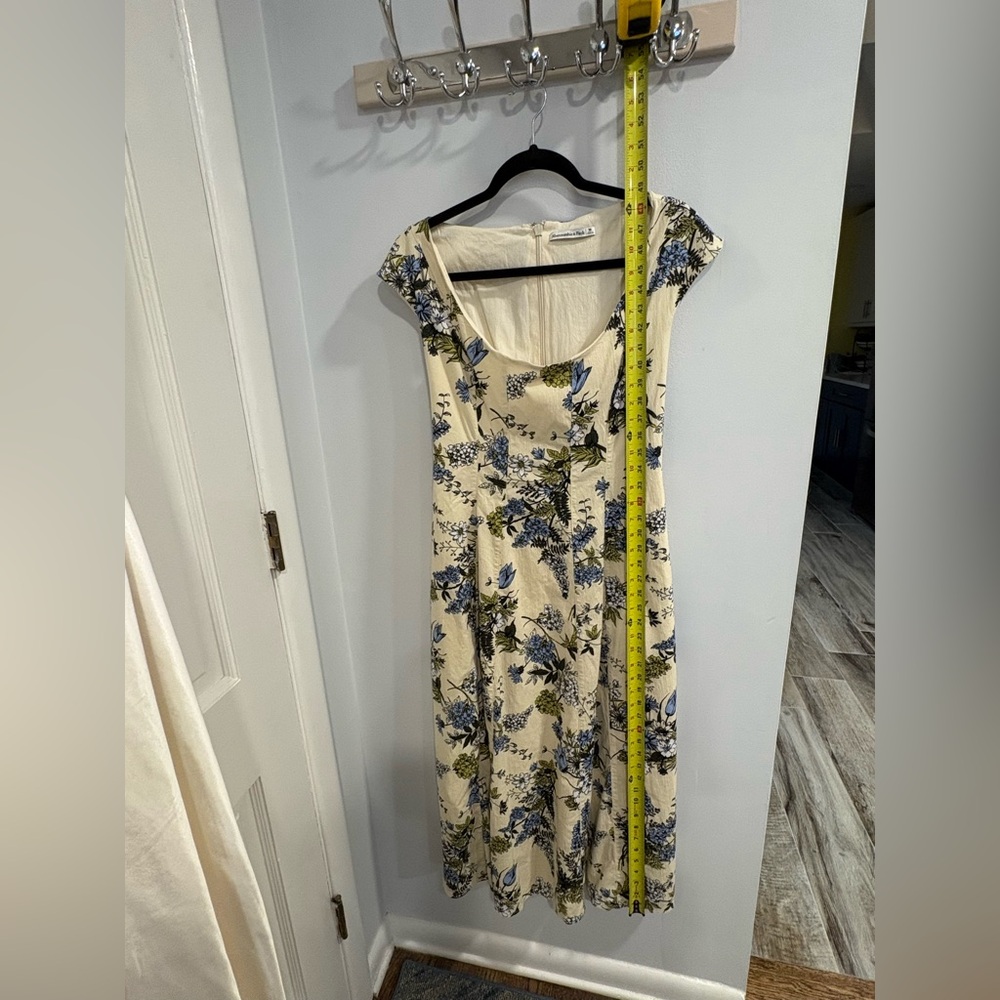 Abercrombie & Fitch Blue Floral Midi Dress - Picture 4 of 11